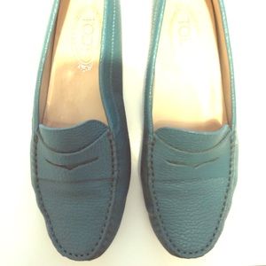 Green Tod’s Driving Mocs